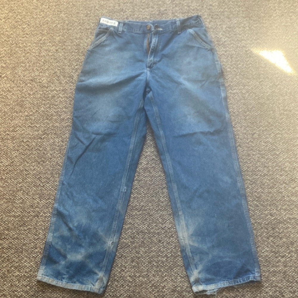 Carhart industrial grade blue jeans/work pants same description no rip.